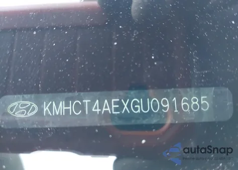 2016 Hyundai Accent Se из США, поврежденный, VIN KMHCT4AEXGU091685